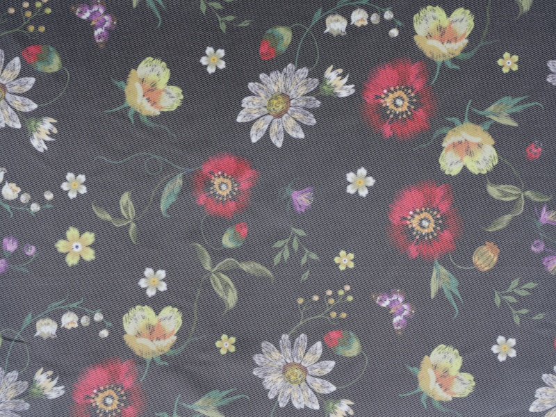 Kain lapisan cetak kemping-kembar poliester Kain lapisan cetak kemping-kembar poliester