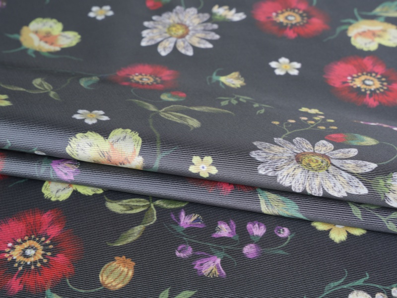 Kain lapisan cetak kemping-kembar poliester Kain lapisan cetak kemping-kembar poliester