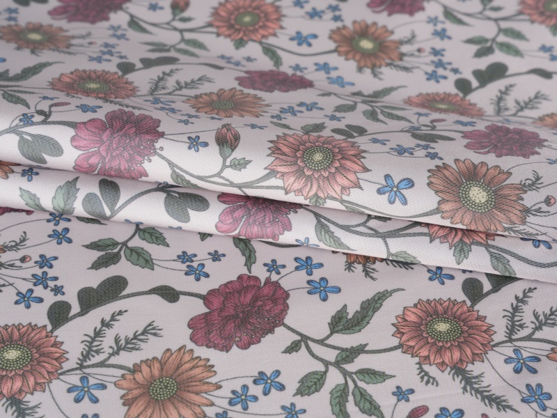 Kain lapisan cetak kemping-kembar poliester Kain lapisan cetak kemping-kembar poliester