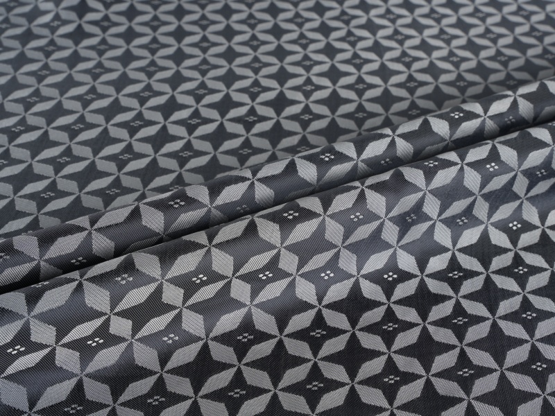 Kain lapisan poliester jacquard